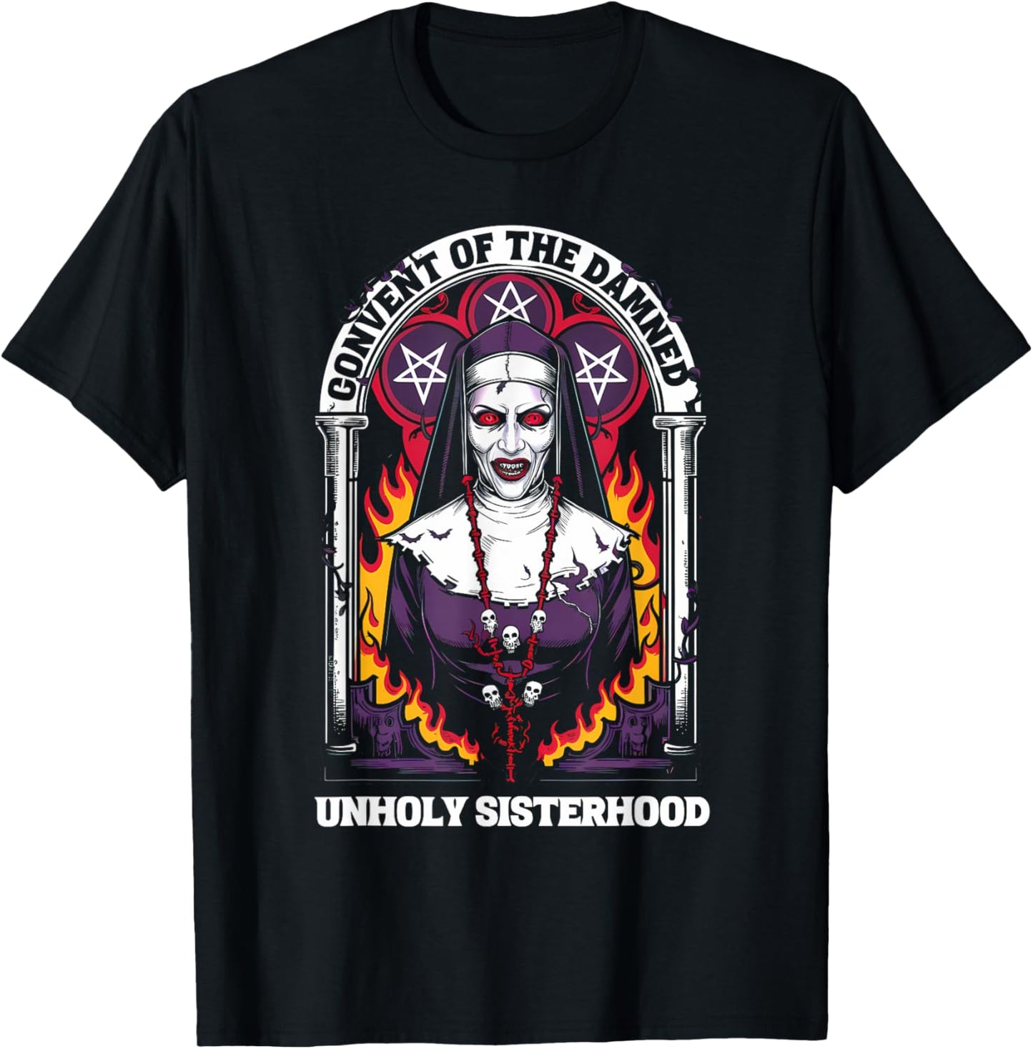 Gothic Antichrist Dark Art Church of Satan 666 Baphomet T-Shirt - T-Shirt | Black