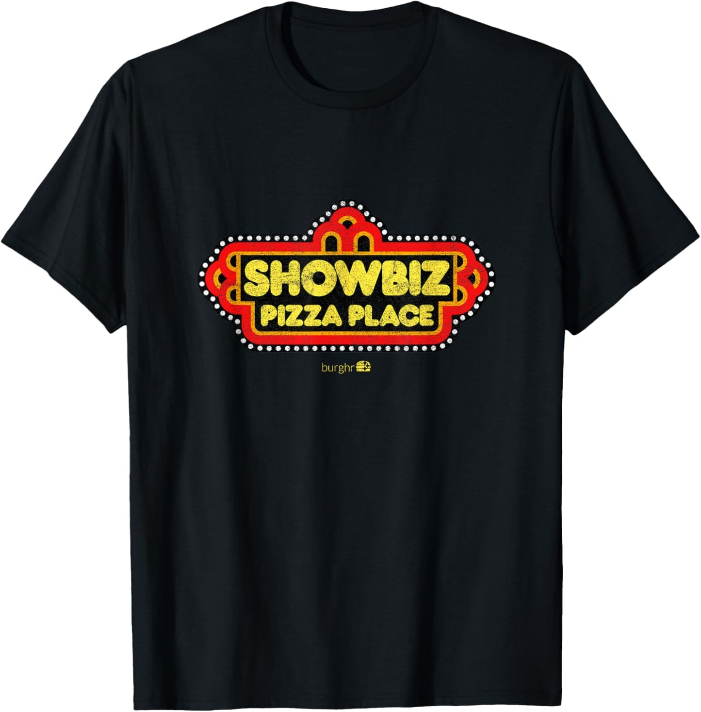 Showbiz Pizza Place | 1980s T-Shirt - T-Shirt | Black