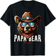 Papa Bear Shirt Fathers Day Gift Patriotic Proud Best Dad T-Shirt - T-Shirt | Black