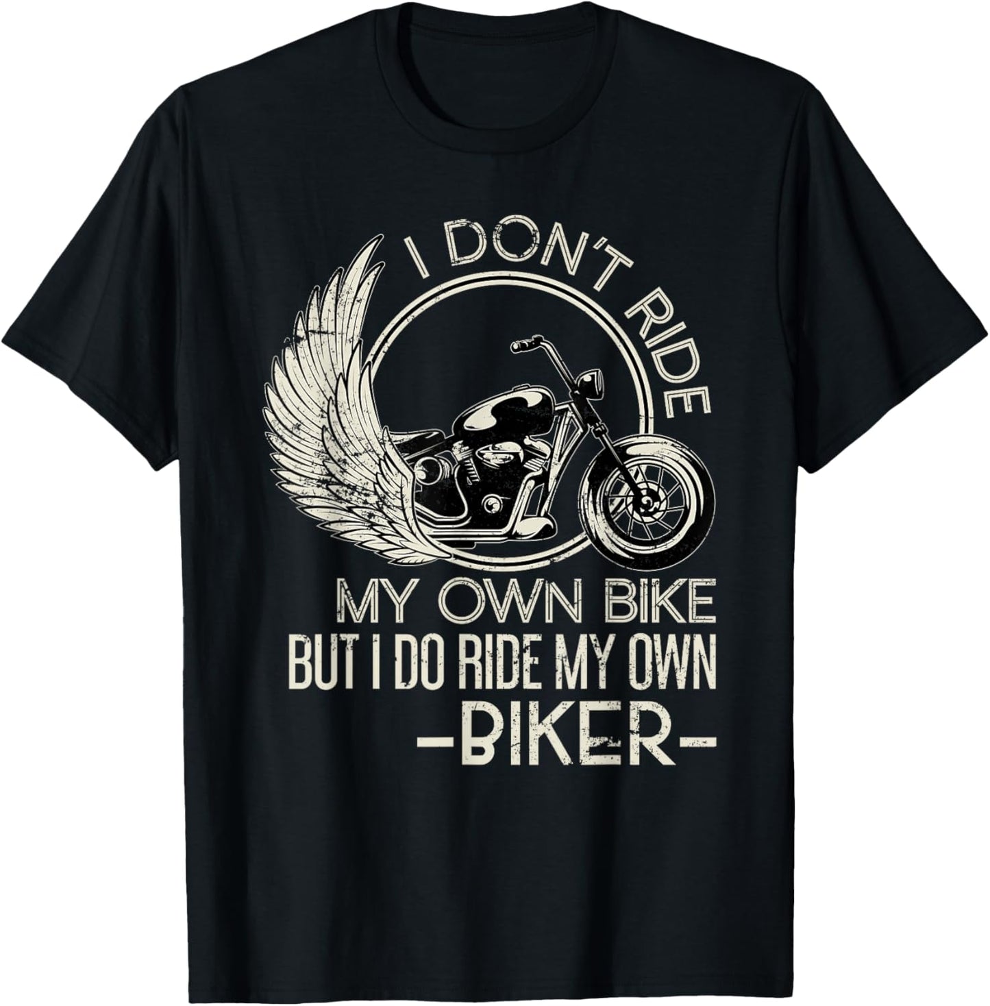Ich reite meinen eigenen Biker Funny Motorcyclist T-Shirt - T-Shirt | Black
