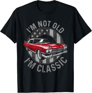 I'm Not Old I'm Classic Red, Classic Red Car T-Shirt - T-Shirt | Black