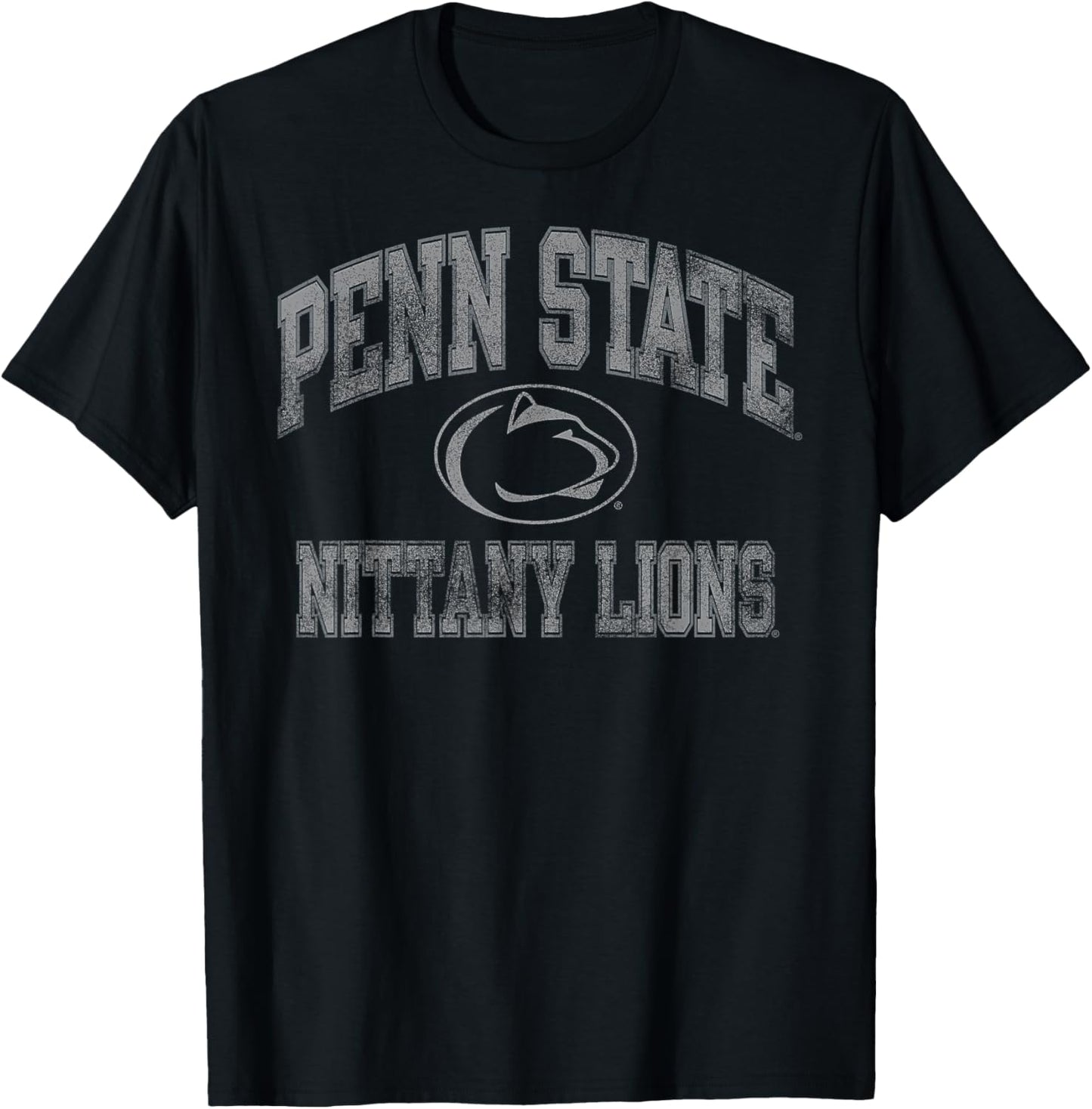 Penn State Nittany Lions Vintage Worn Navy T-Shirt - T-Shirt | Black