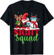 Sight Squad Reindeer Gnome Santa Funny Christmas Optometrist T-Shirt - T-Shirt | Black