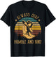 Always Stay Humble And Kind Cowboy Hats And Boots Vintage T-Shirt - T-Shirt | Black