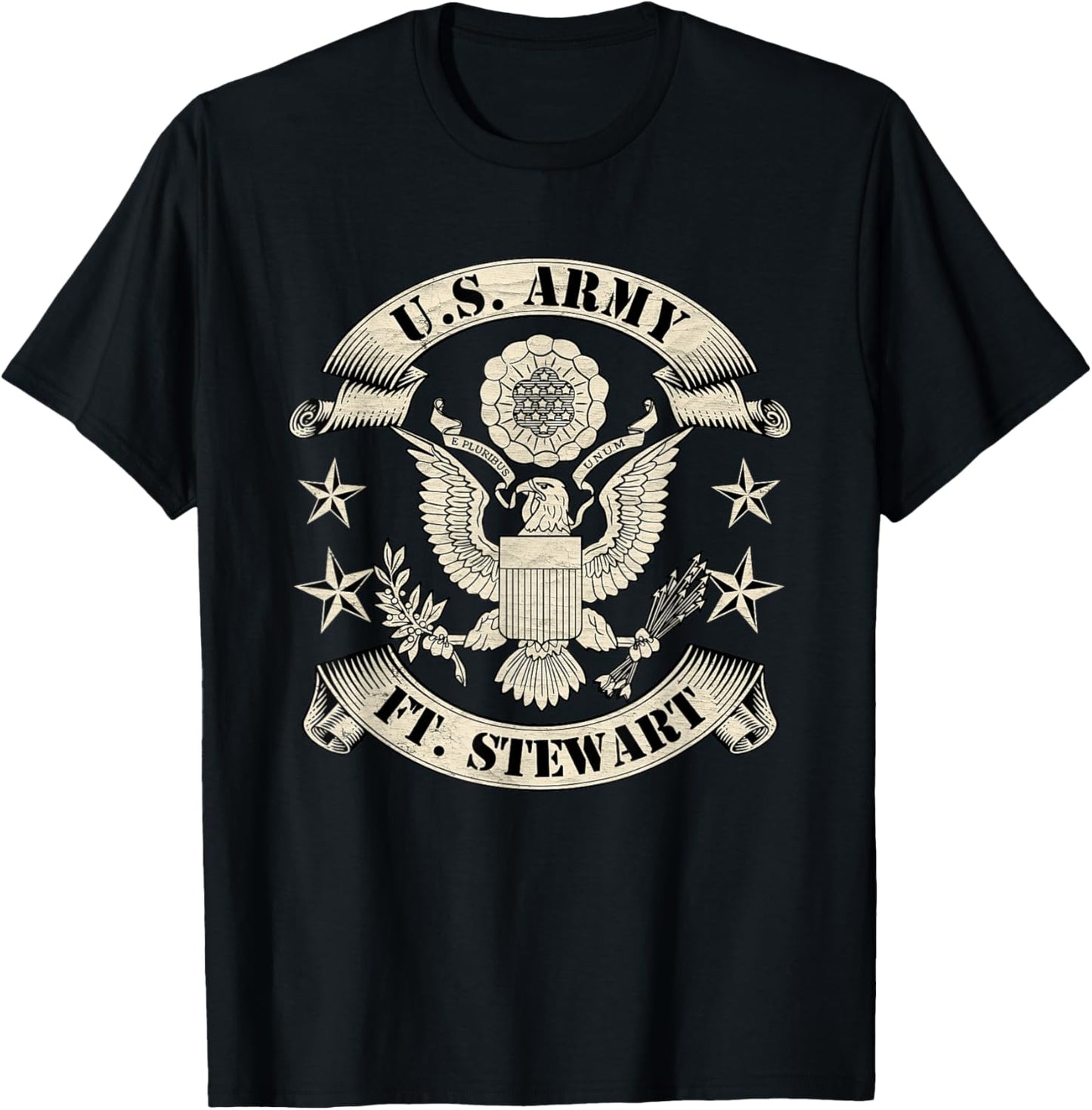 Fort Stewart 3rd Infantry Division Ft Stewart Georgia GA T-Shirt - T-Shirt | Black