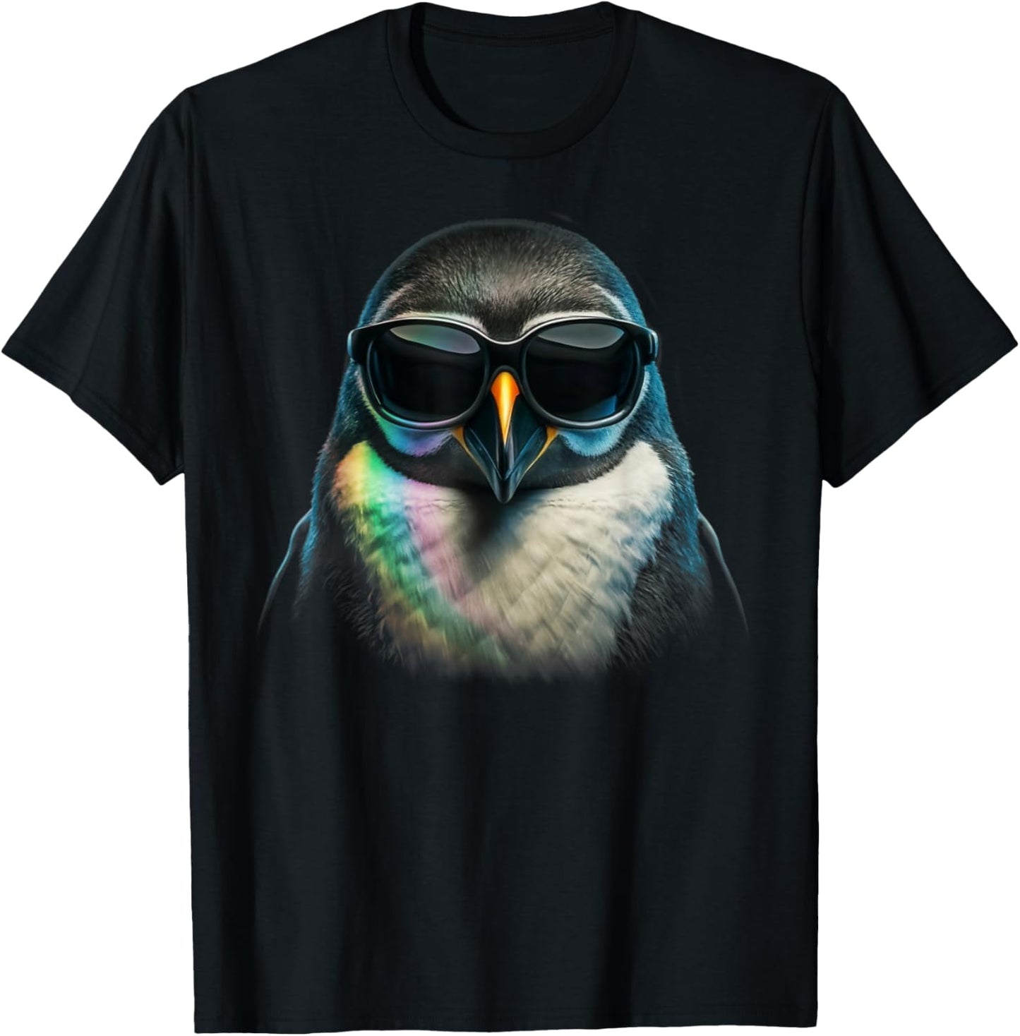 Penguin Head Sunglasses T-Shirt - T-Shirt | Black