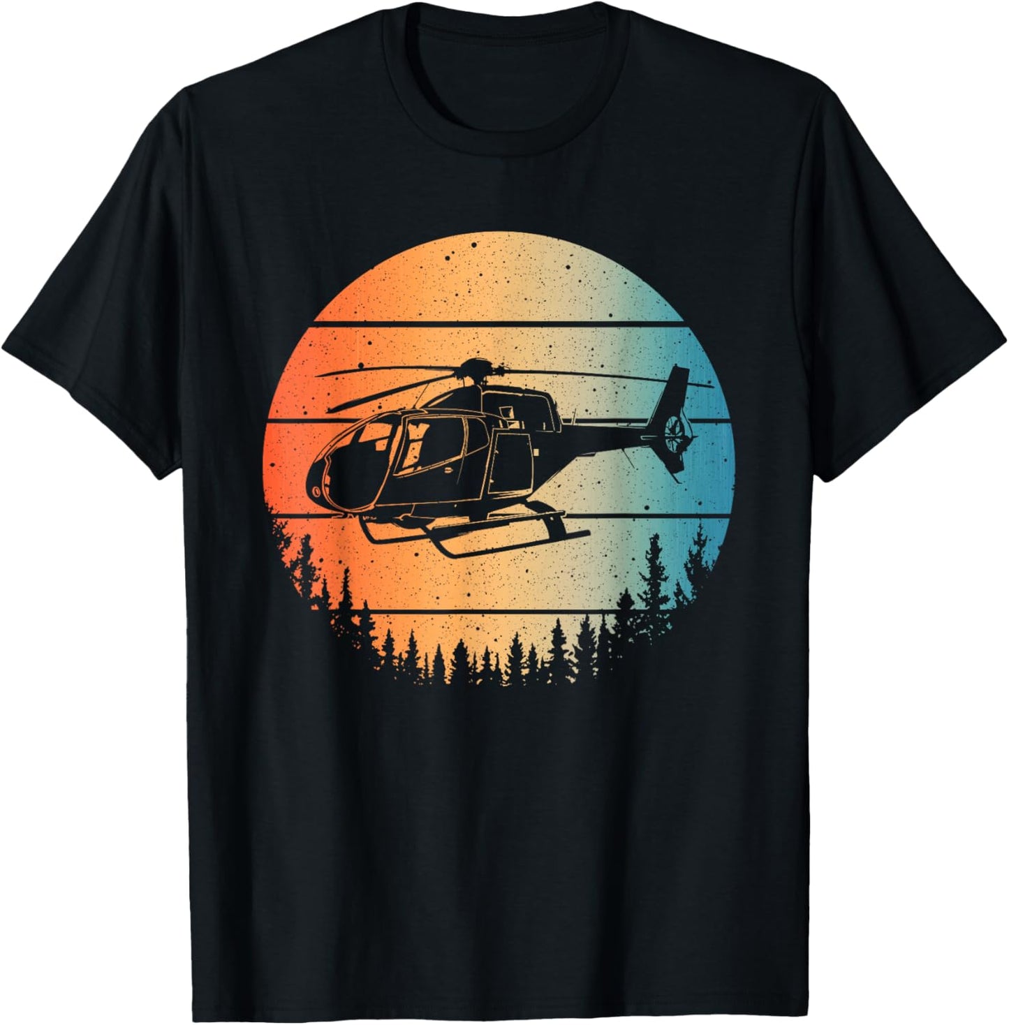 Cute Helicopter Art Women Aviator Helicopter Pilot T-Shirt - T-Shirt | Black
