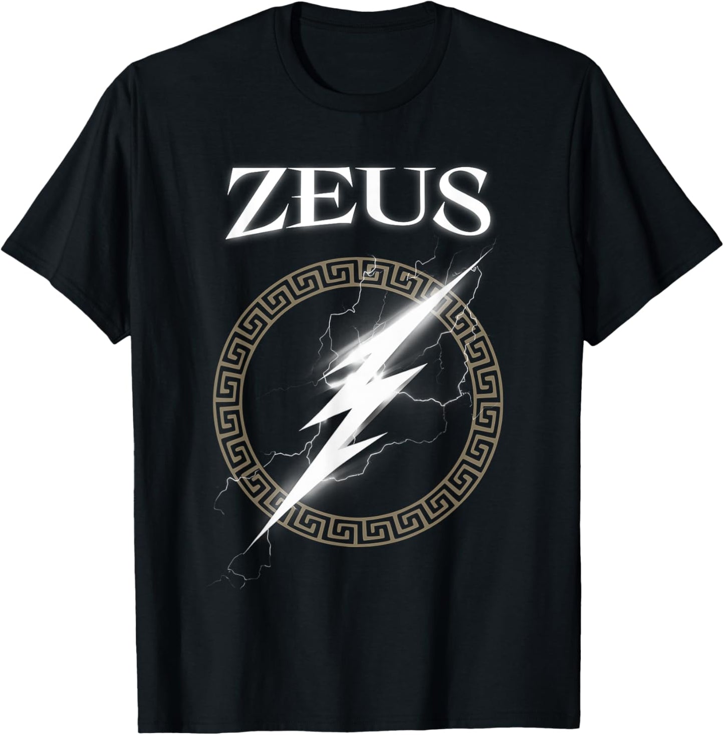 Zeus Greek God Symbol T-Shirt - T-Shirt | Black