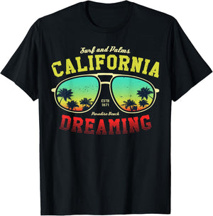 Los Angeles California Graphic Design shirt, Los Angeles T-Shirt - T-Shirt | Black