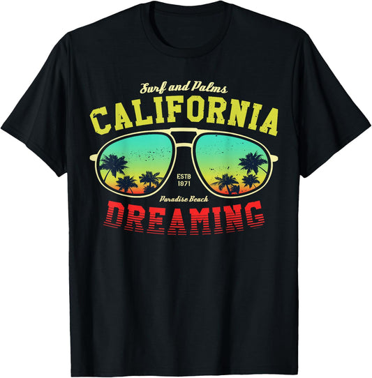 Los Angeles California Graphic Design shirt, Los Angeles T-Shirt - T-Shirt | Black