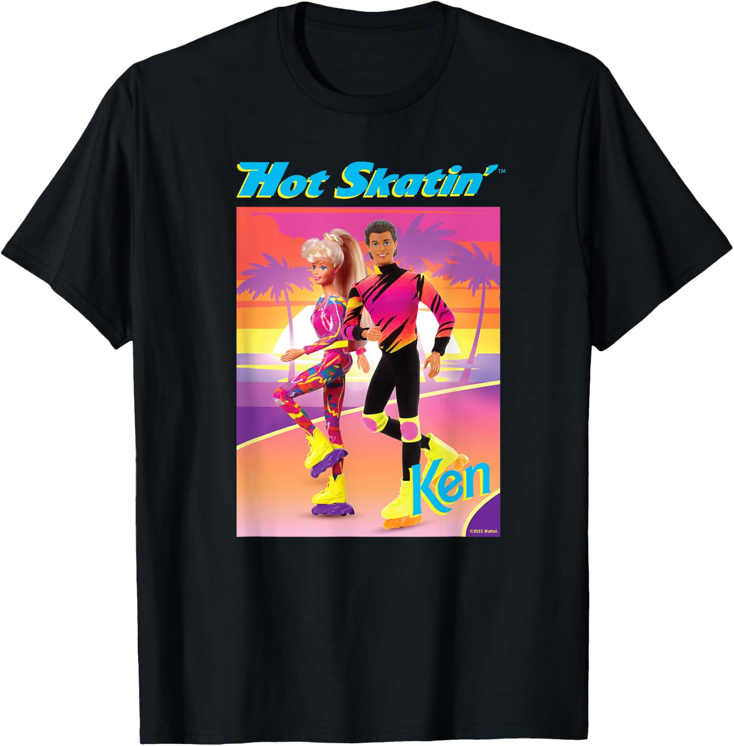 Barbie - Hot Skatin' Ken Sunset T-Shirt - T-Shirt | Black