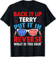 Back Up Terry Put It In Reverse Firework Funny 4th of July Men T-Shirt - T-Shirt | Black