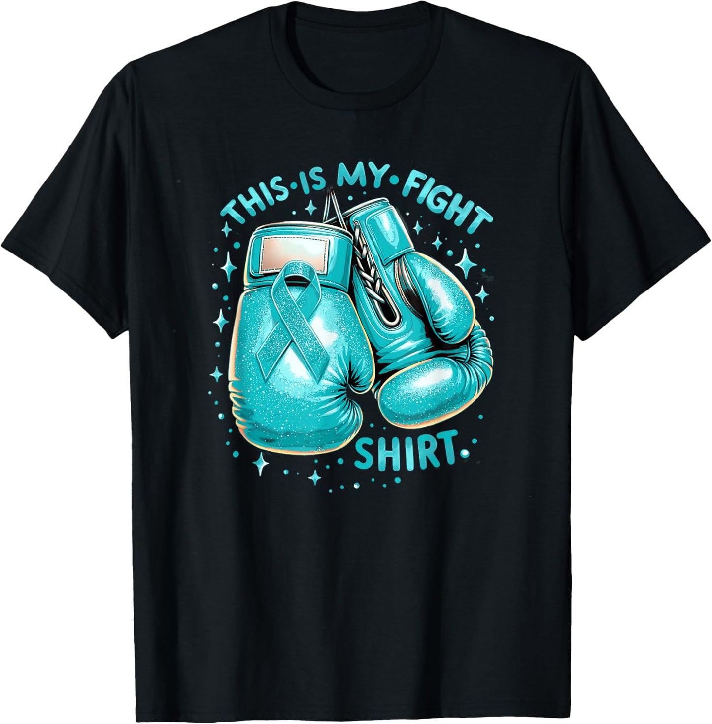 This Is My Fight Shirt Cervical Cancer Awareness T-Shirt - T-Shirt | Black