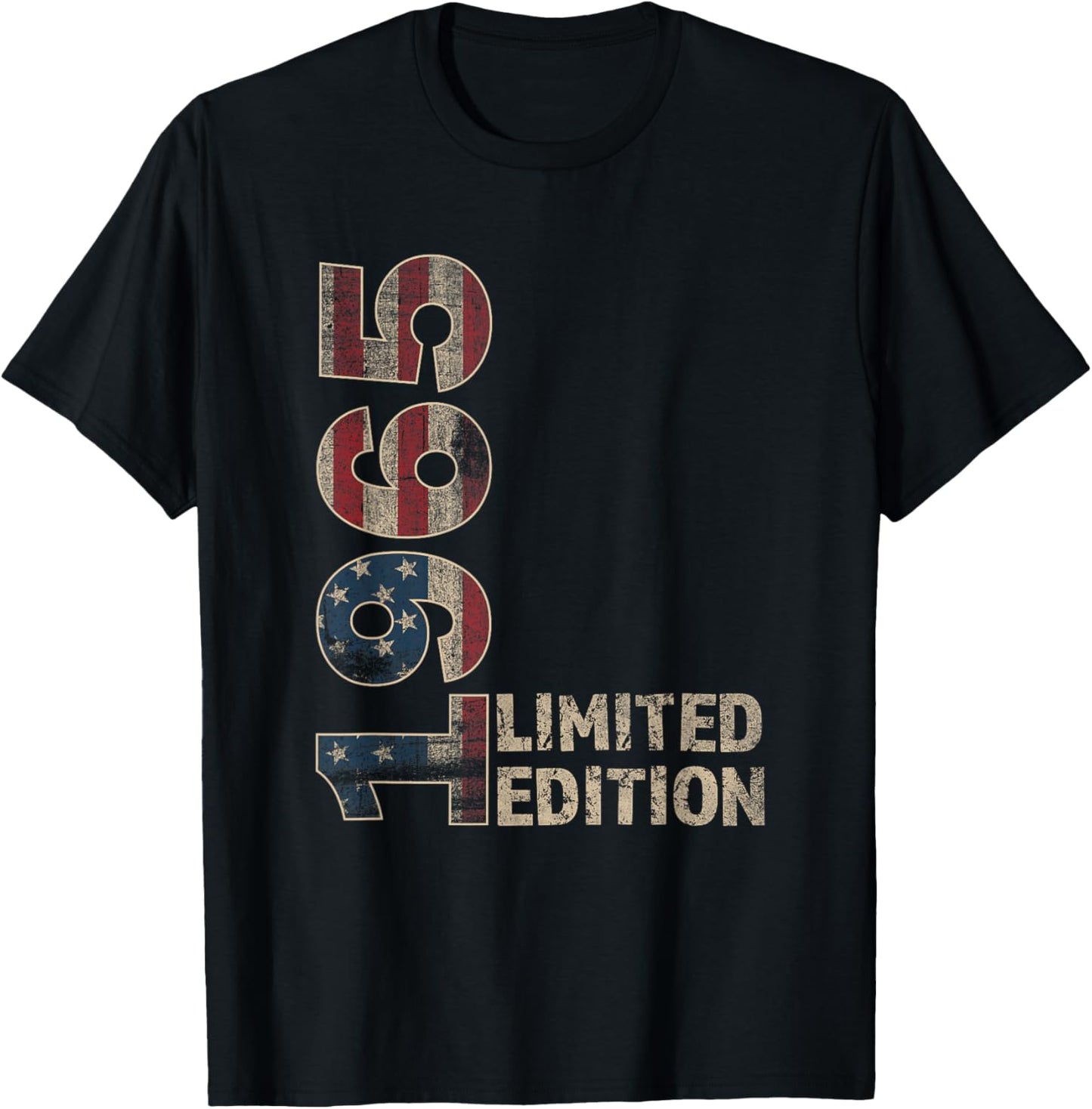 60th Birthday Gift men Vintage born 1965 turning 60 Year Old T-Shirt - T-Shirt | Black