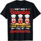 I Have A Cafeteria Full Of Sweethearts Lunch Lady Valentine T-Shirt - T-Shirt | Black