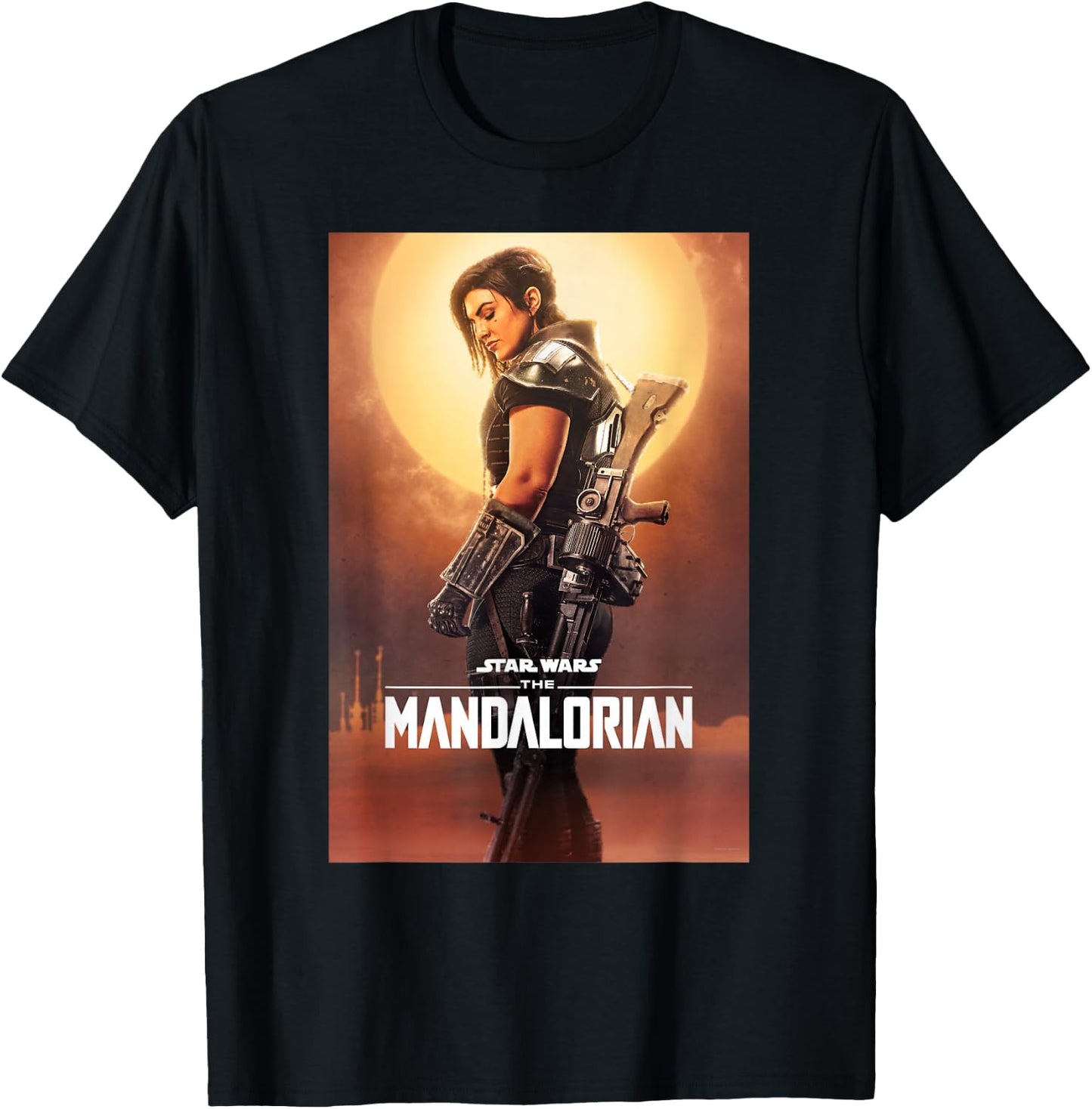 Star Wars The Mandalorian Cara Dune Poster T-Shirt - T-Shirt | Black