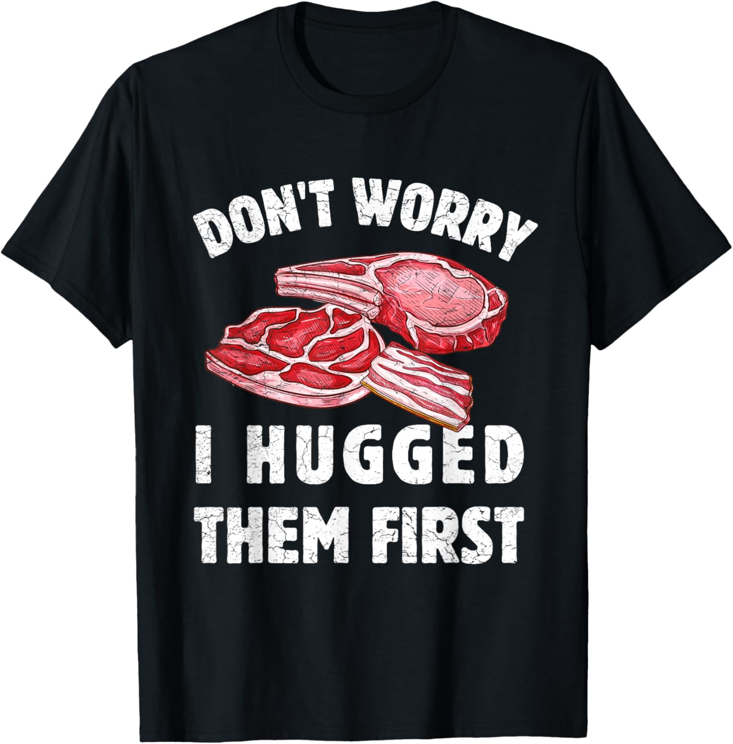 Funny Meat Cutter BBQ Butcher T-Shirt - T-Shirt | Black
