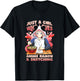 Just a Girl who Loves Anime Ramen and Sketching Artist T-Shirt - T-Shirt | Black