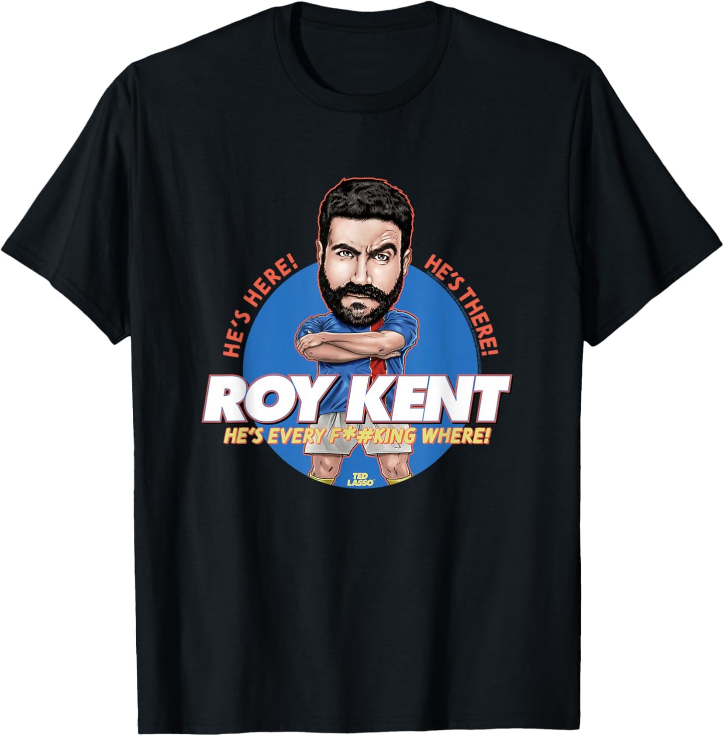 Ted Lasso Bobblehead Roy Kent T-Shirt - T-Shirt | Black