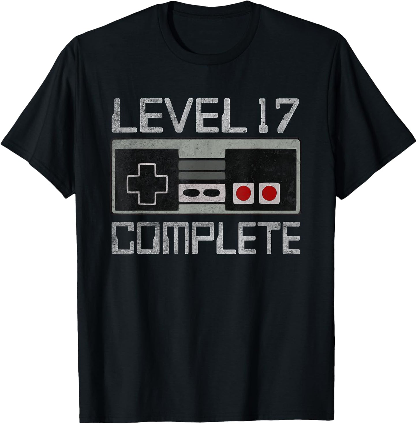 Level 17 Complete 17 Year 17th Wedding Anniversary T-Shirt - T-Shirt | Black