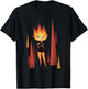 Disney Pixar Elemental Minimalistic Fire Ember Portrait T-Shirt - T-Shirt | Black