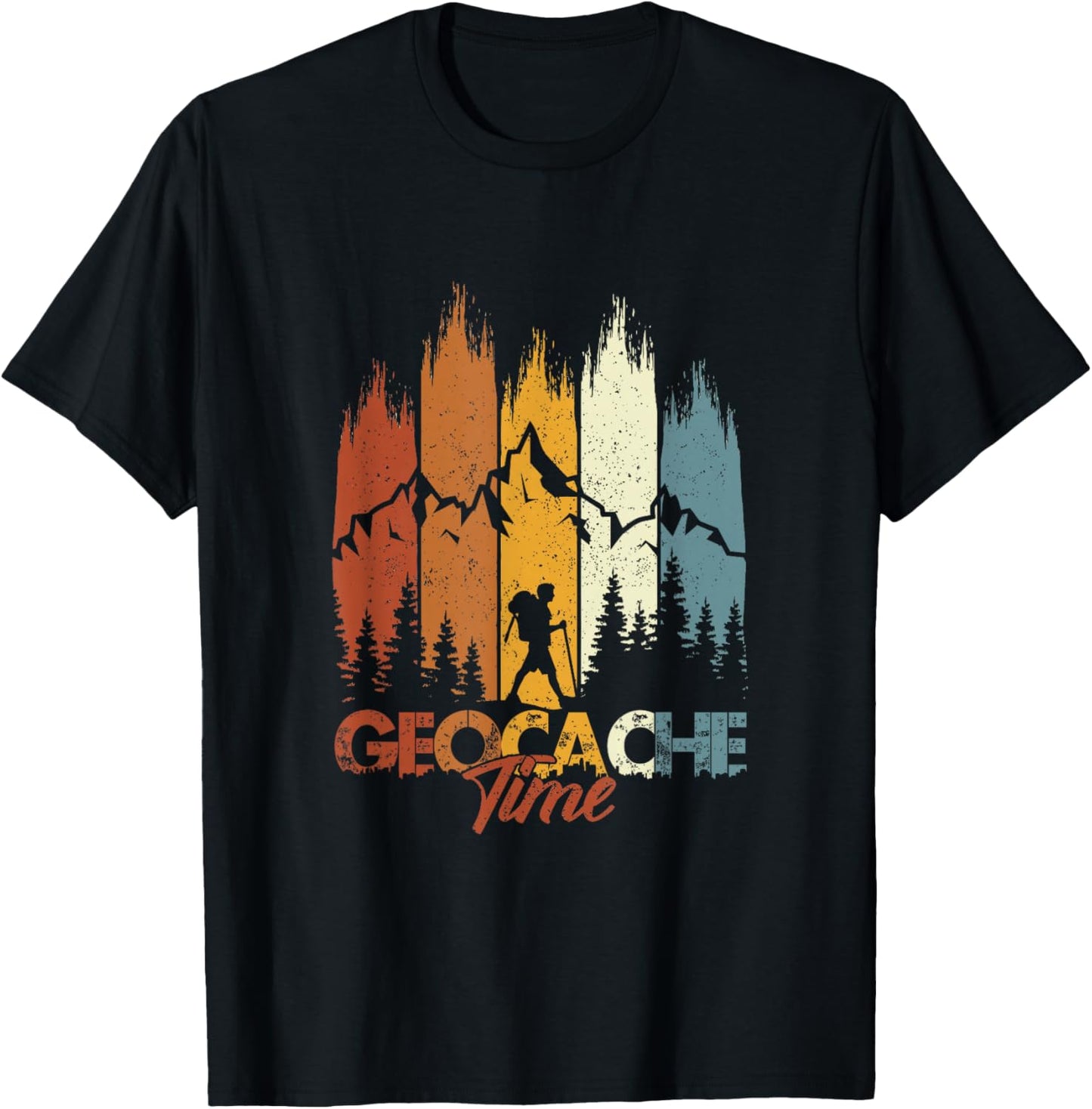 Zeit für Geocache, Geocache, Zeit, Geocaching T-Shirt - T-Shirt | Black