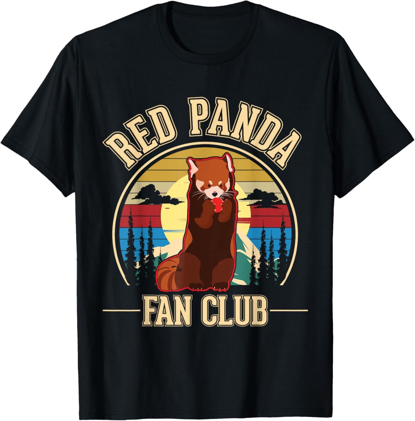 Red Panda Fan Club Red Panda T-Shirt - T-Shirt | Black