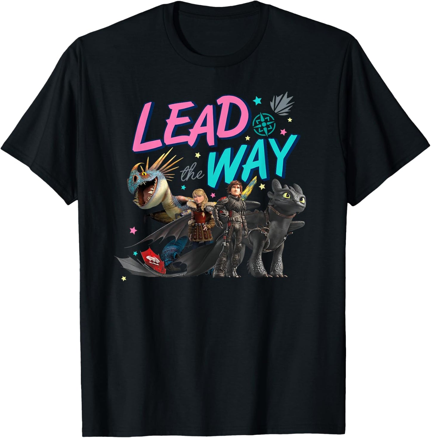 How to Train Your Dragon 3 Hidden World Lead the Way T-Shirt - T-Shirt | Black