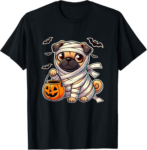 Pug Halloween Mummy Cute Pug Kids
