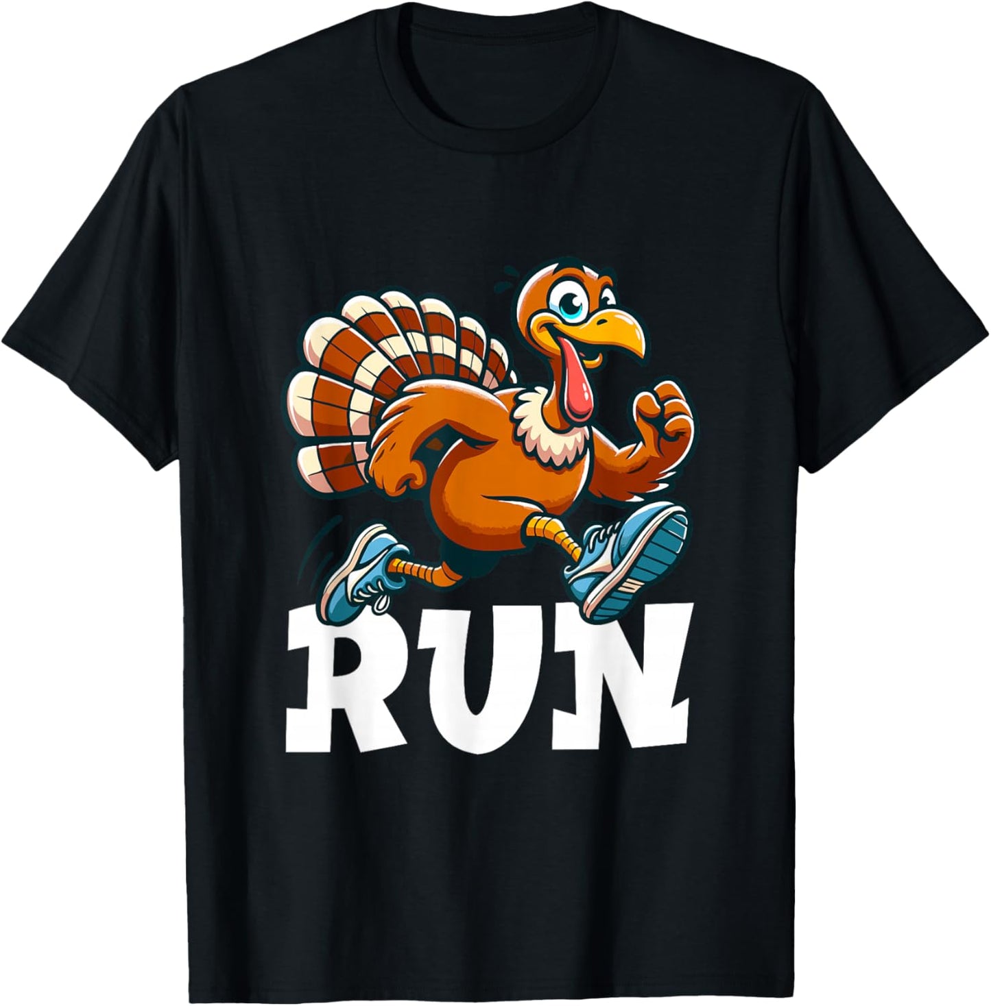 Run Funny Thanksgiving Running 5k Race Turkey Trot T-Shirt - T-Shirt | Black