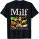 MILF Man I Love Frogs Funny Saying Men Women T-Shirt - T-Shirt | Black