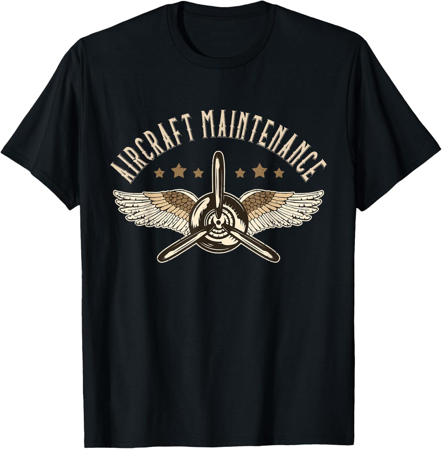 Aircraft Maintenance Airplane Mechanics Aircraft Mechanic T-Shirt - T-Shirt | Black