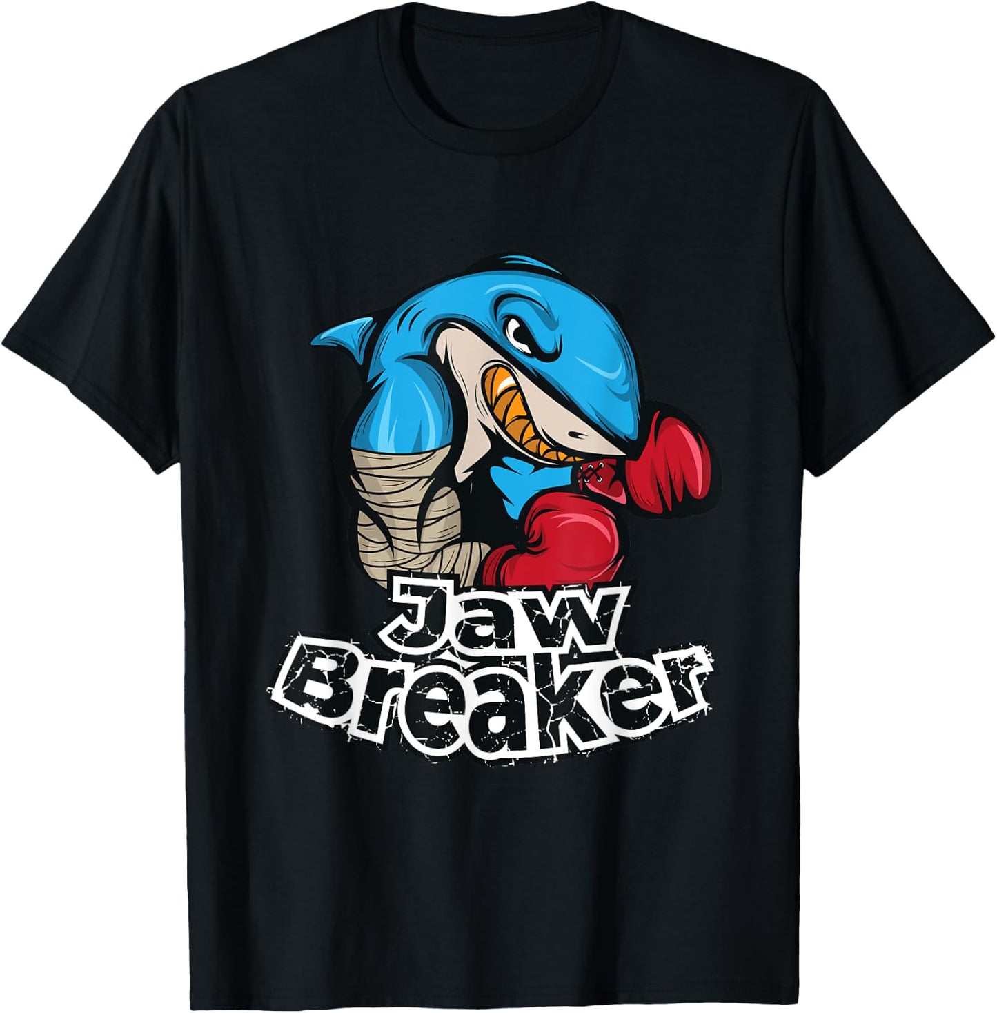 Shark Jaw Breaker Boxing, Cool Sport Shark Lover Gift T-Shirt - T-Shirt | Black