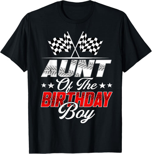 Race Car Aunt of The Birthday Boy Racing Family Pit Crew