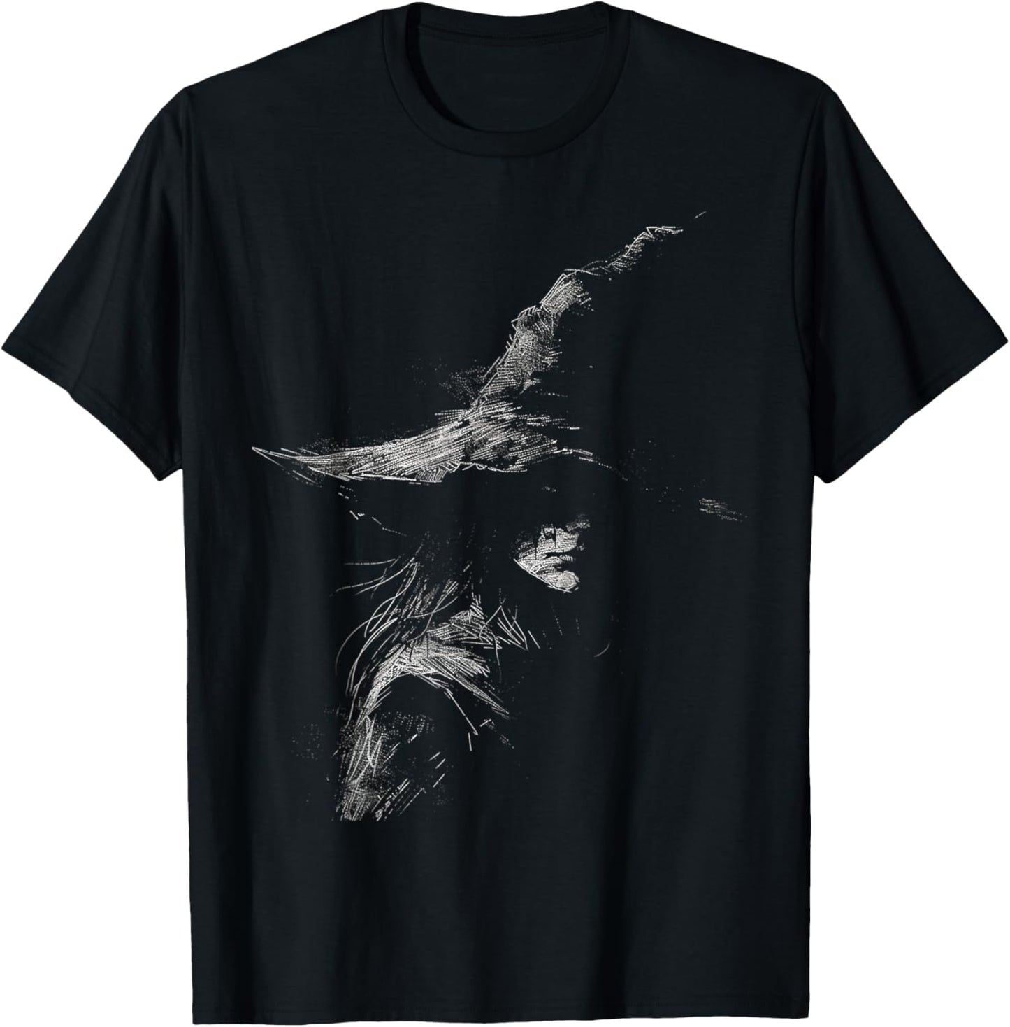 Witch Costume Halloween Spooky Art Witch T-Shirt - T-Shirt | Black