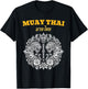 Sak Yant Muay Thai Art Tattoo Twin Tiger Kickboxing Thailand T-Shirt - T-Shirt | Black