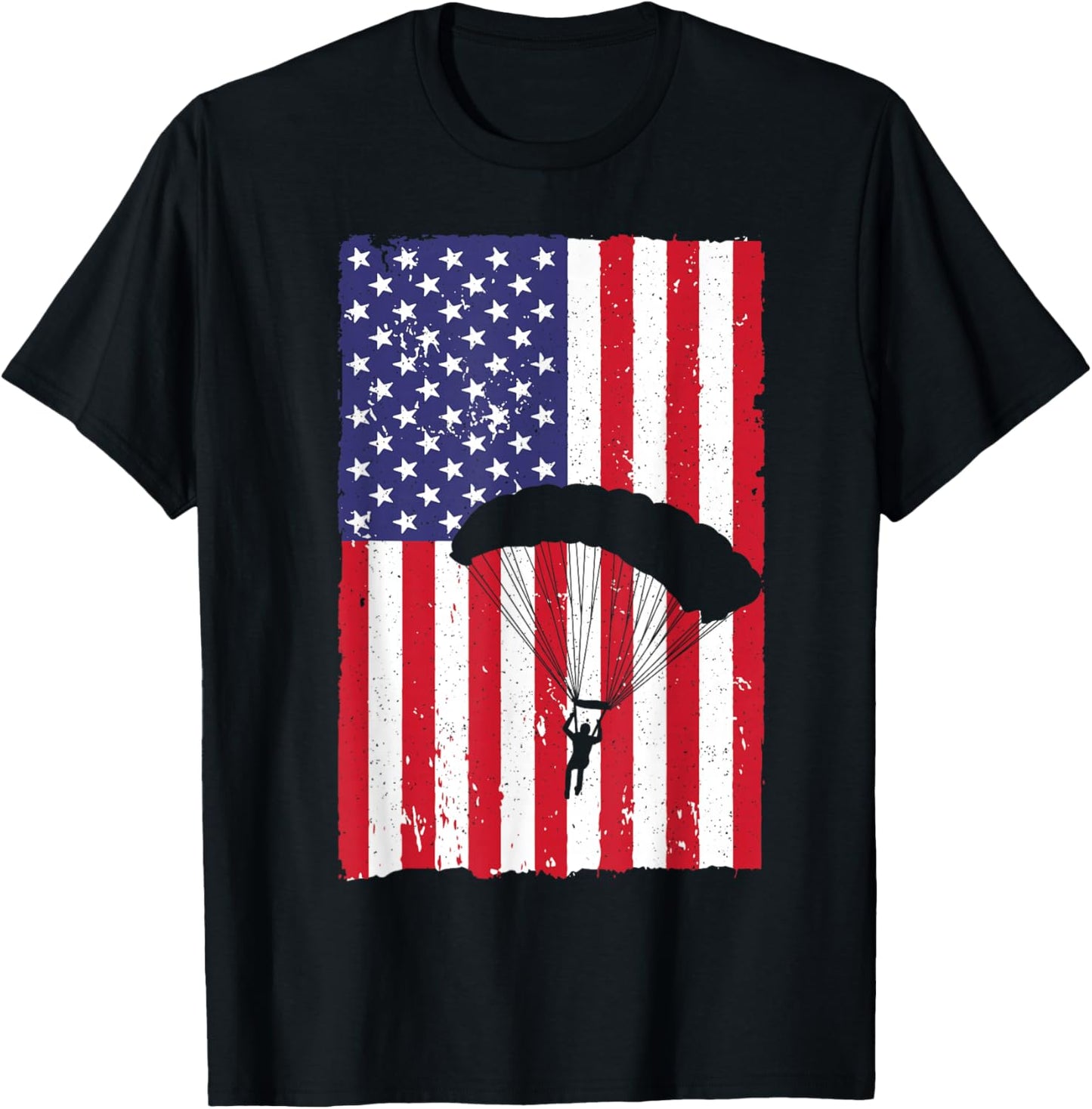 Skydiving Art Women Sky Diving Parachutist Skydiver T-Shirt - T-Shirt | Black