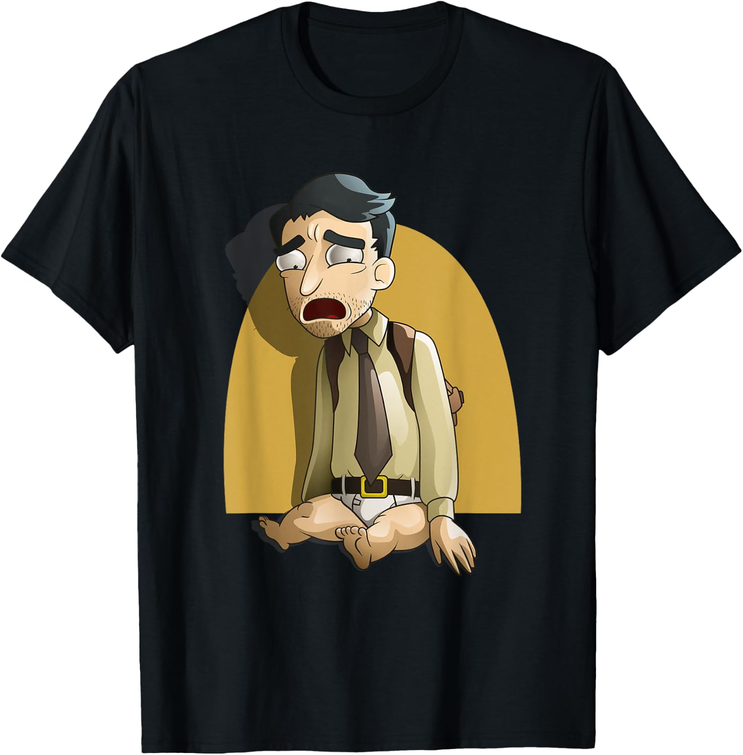 Mademark x Rick and Morty - Rick and Morty Shirt Baby Leg Detective T-Shirt - T-Shirt | Black