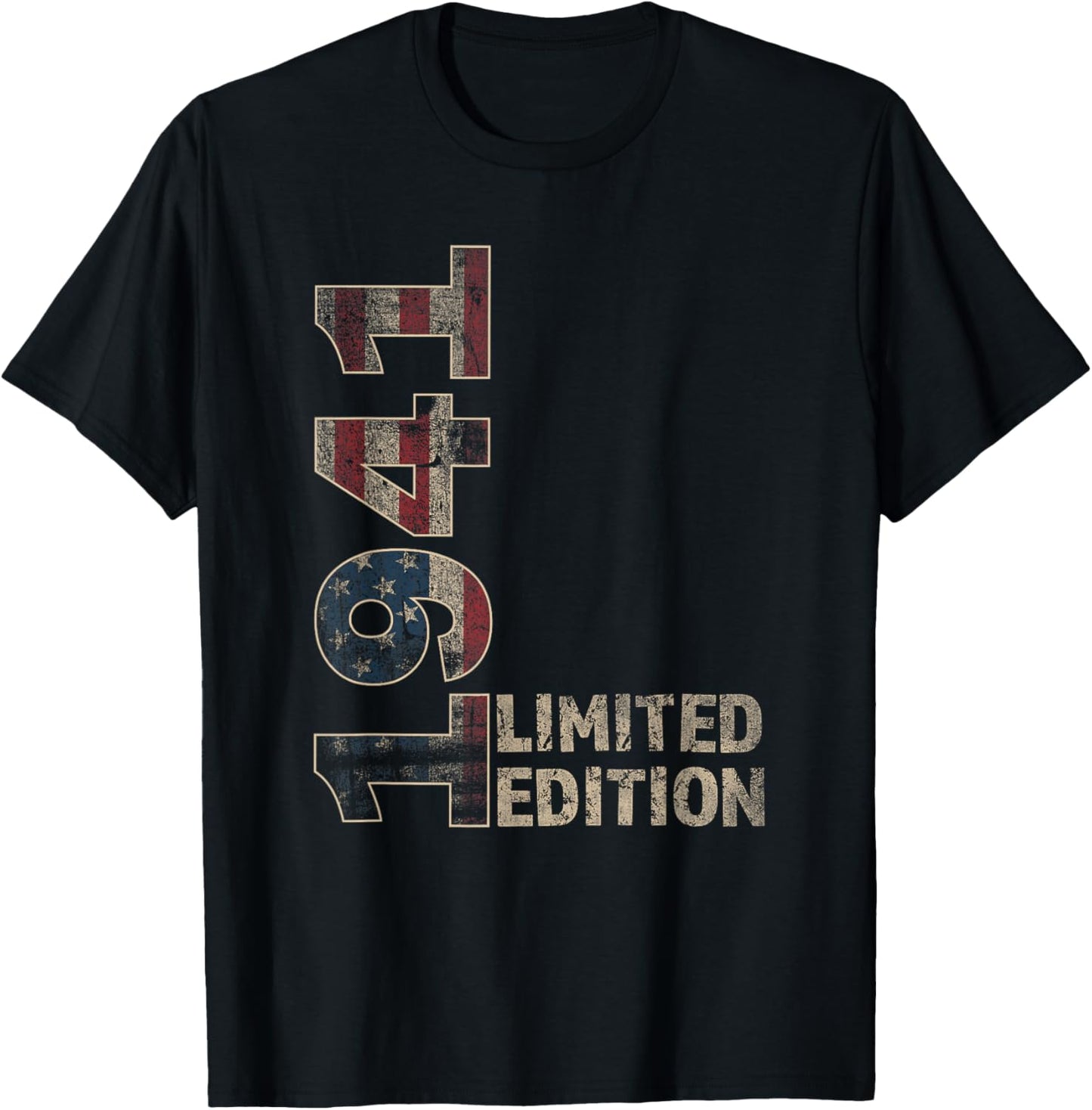84th Birthday Gift men Vintage born 1941 turning 84 Year Old T-Shirt - T-Shirt | Black