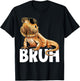 Tiny Dinosaur Bruh Bearded Dragon Lover T-Shirt - T-Shirt | Black
