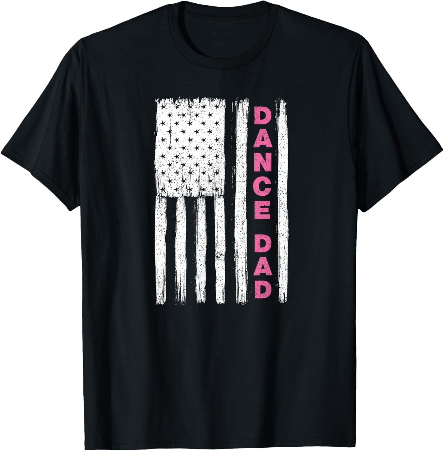Dance Dad Flag Pink T-Shirt - T-Shirt | Black