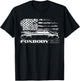 Foxbody, Foxbody 5.0 American Flag, Foxbody Stang T-Shirt - T-Shirt | Black