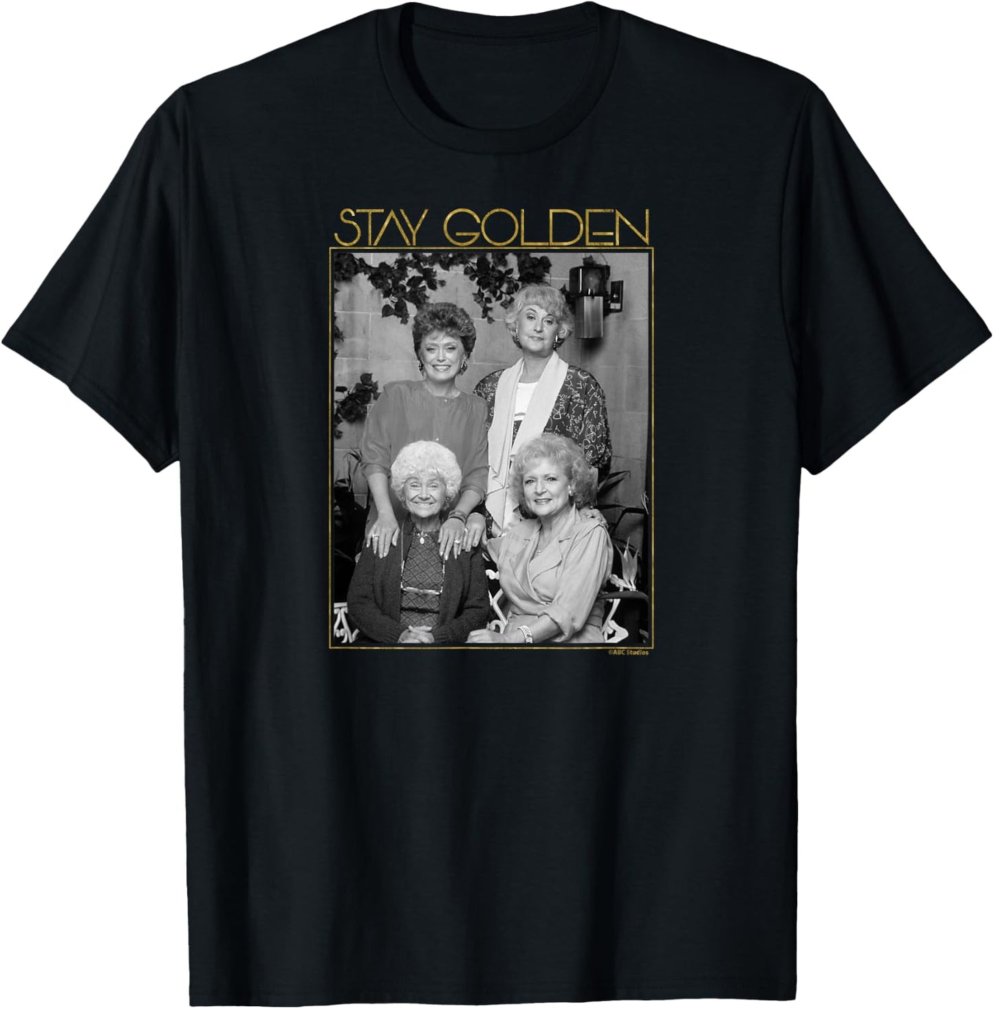 The Golden Girls - Rose Blanche Sophia Dorothy T-Shirt - T-Shirt | Black