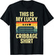 Cribbage Gift Cribbage Board Accessories & Stuff Adult Black Small Classic Fit Short Sleeve Humorous Casual Cribbage Art Women Children Birthday Celebrants T-Shirt - T-Shirt | Black