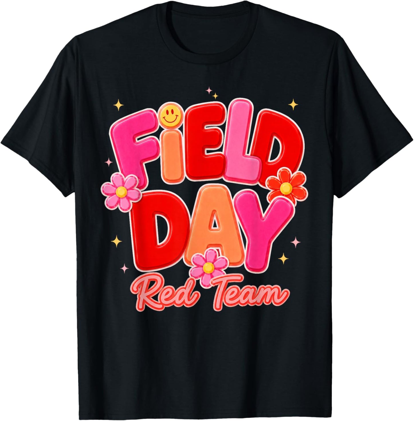 Field Day Red Team Let The Games Begin Fun Day Field Trip T-Shirt - T-Shirt | Black
