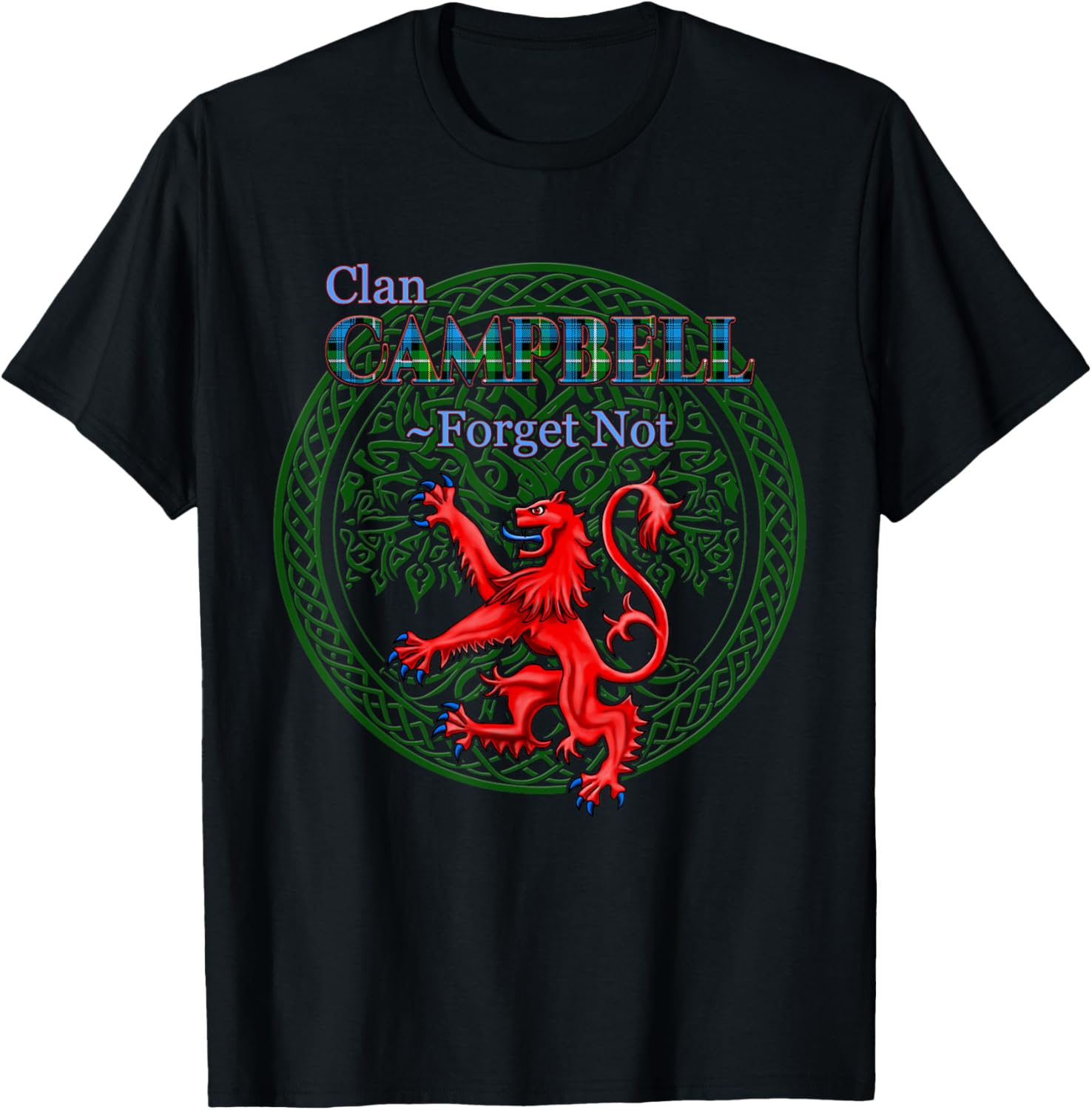 Campbell of Argyll Scottish Clan Pride Family Motto T-Shirt - T-Shirt | Black