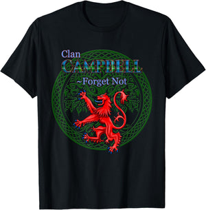 Campbell of Argyll Scottish Clan Pride Family Motto T-Shirt - T-Shirt | Black