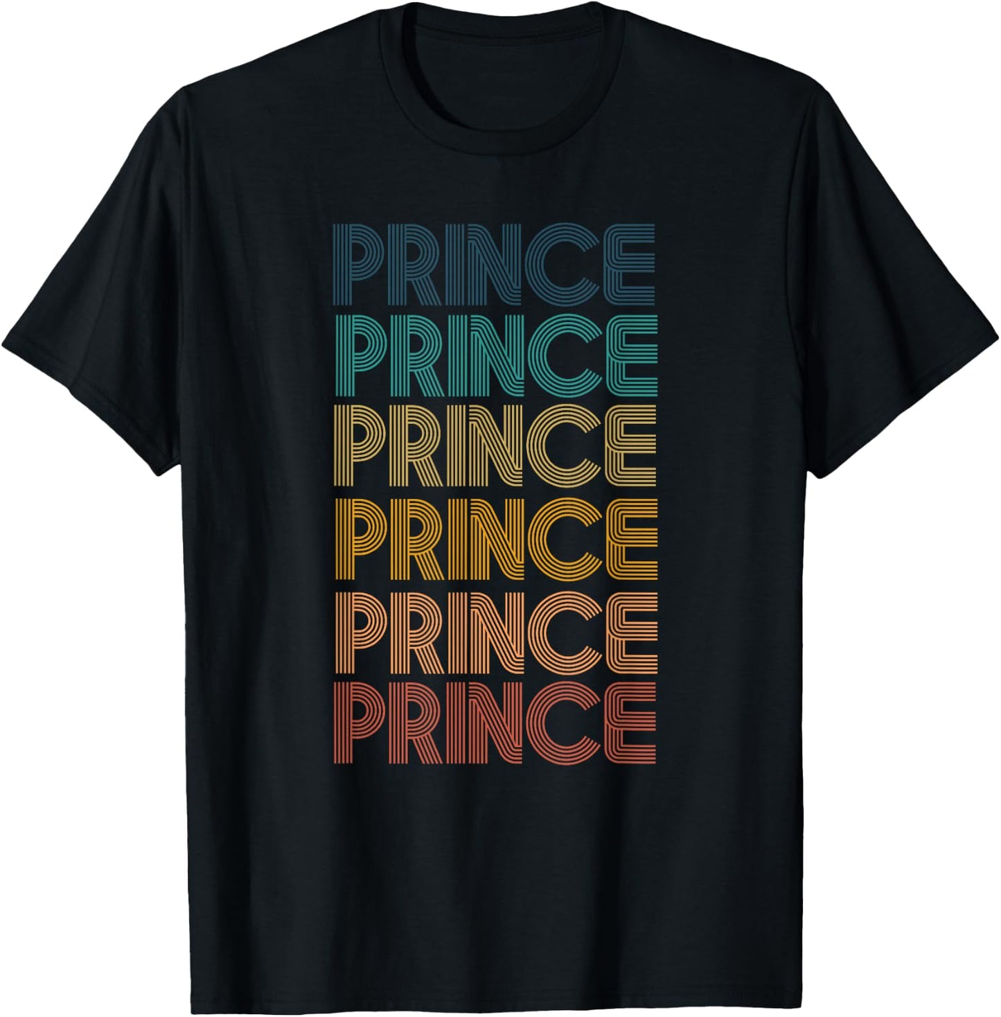 Retro Vintage Prince Classic Name Cool 80s 90s T-Shirt - T-Shirt | Black