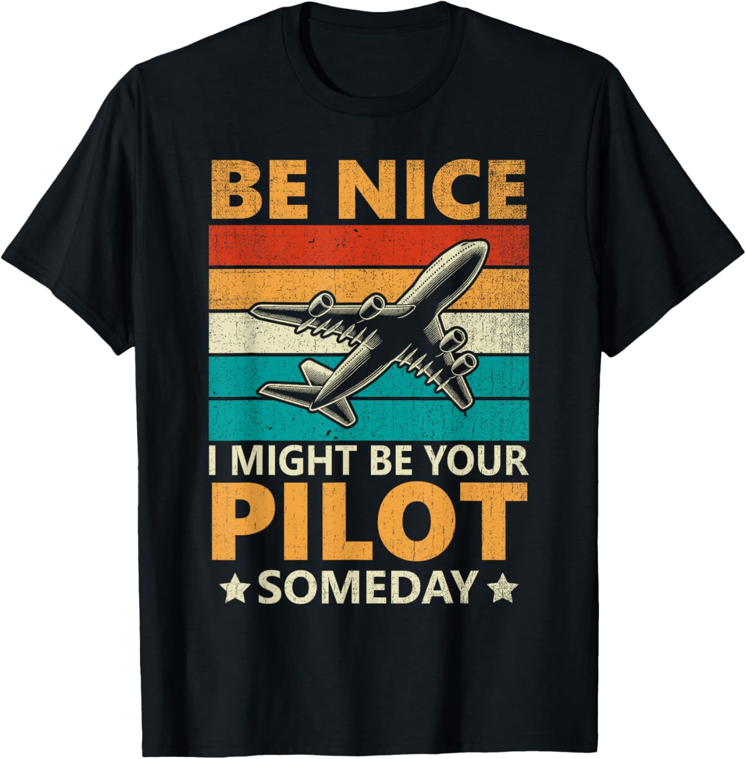 Funny Pilot Design Women Aviation Airplane Pilot T-Shirt - T-Shirt | Black