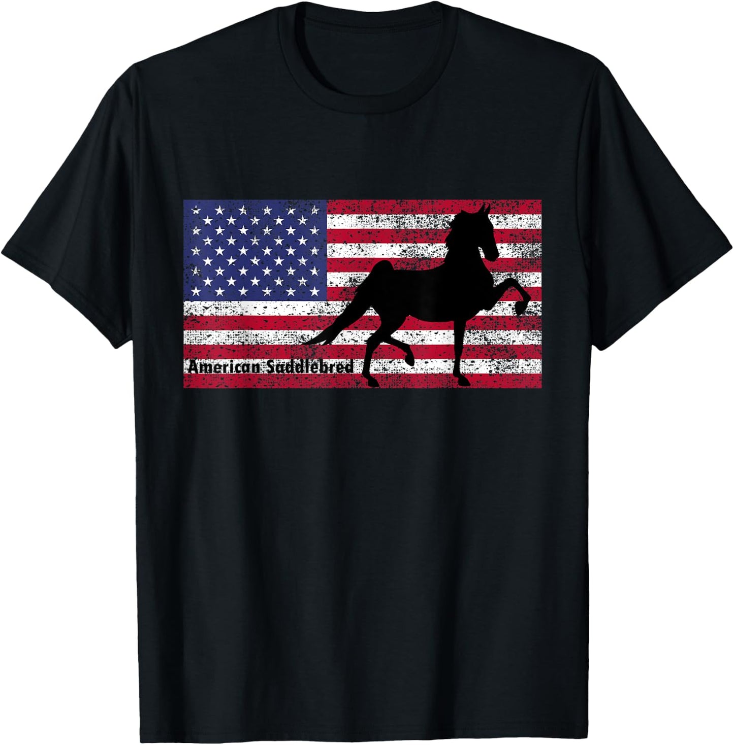 American Saddlebred Horse Training Gaited Horses Men T Shirt T-Shirt - T-Shirt | Black